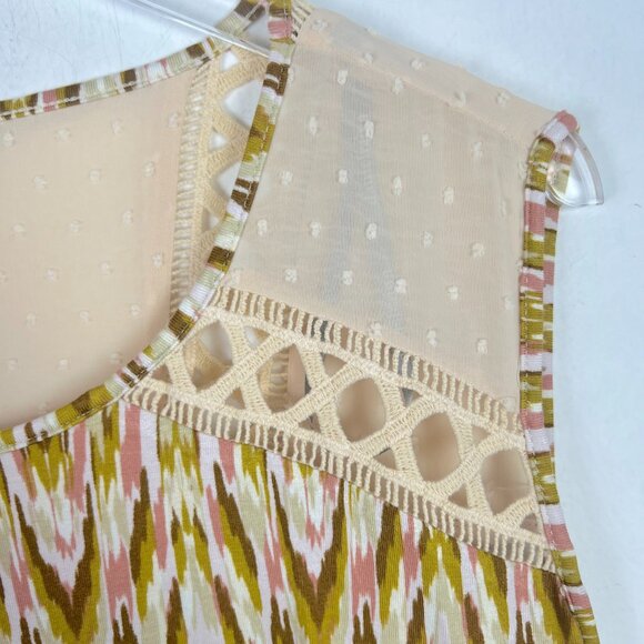 NWOT Daniel Rainn Abstract Print Sleeveless Top Plus Size 3X NEW - Picture 6 of 9